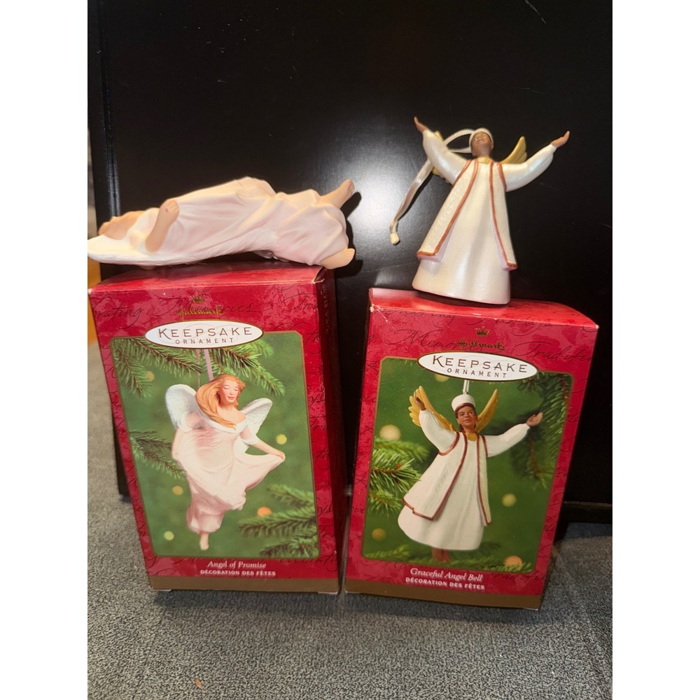 Hallmark Keepsake Ornament Lot of 2 angels